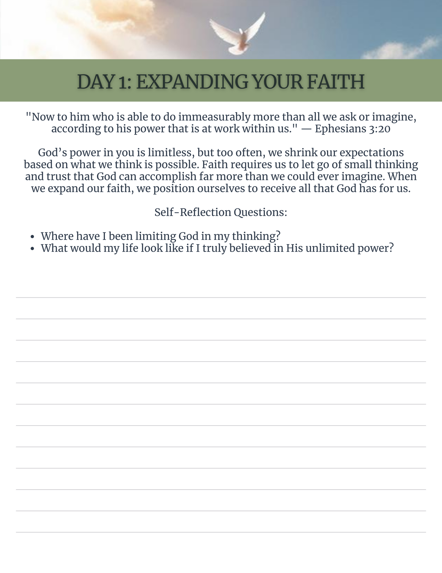 A Journey to God-Sized Faith