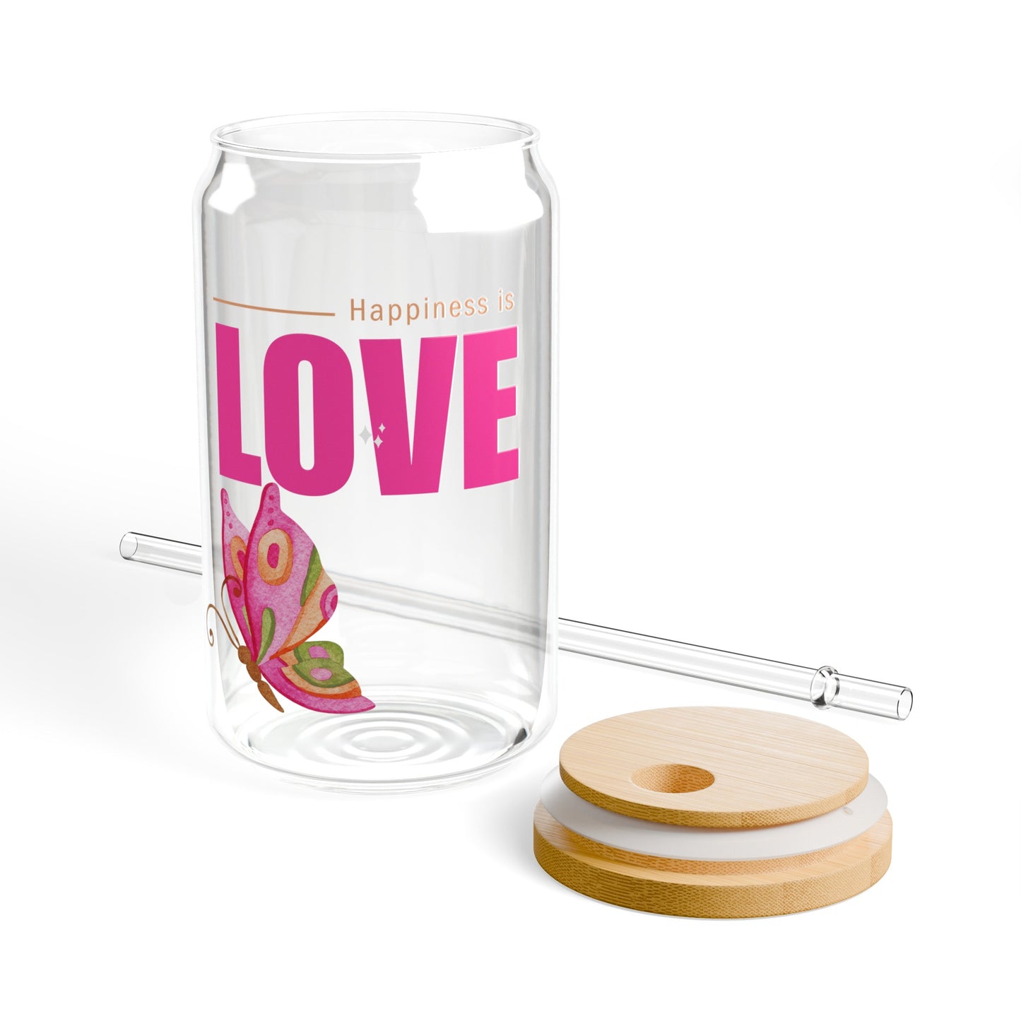 Love Sipper Glass, 16oz