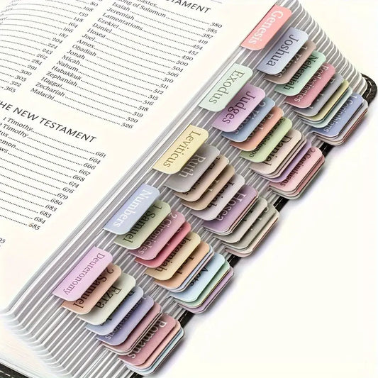 5 sheet/set Sticky Notes Bible Index Tabs Stickers