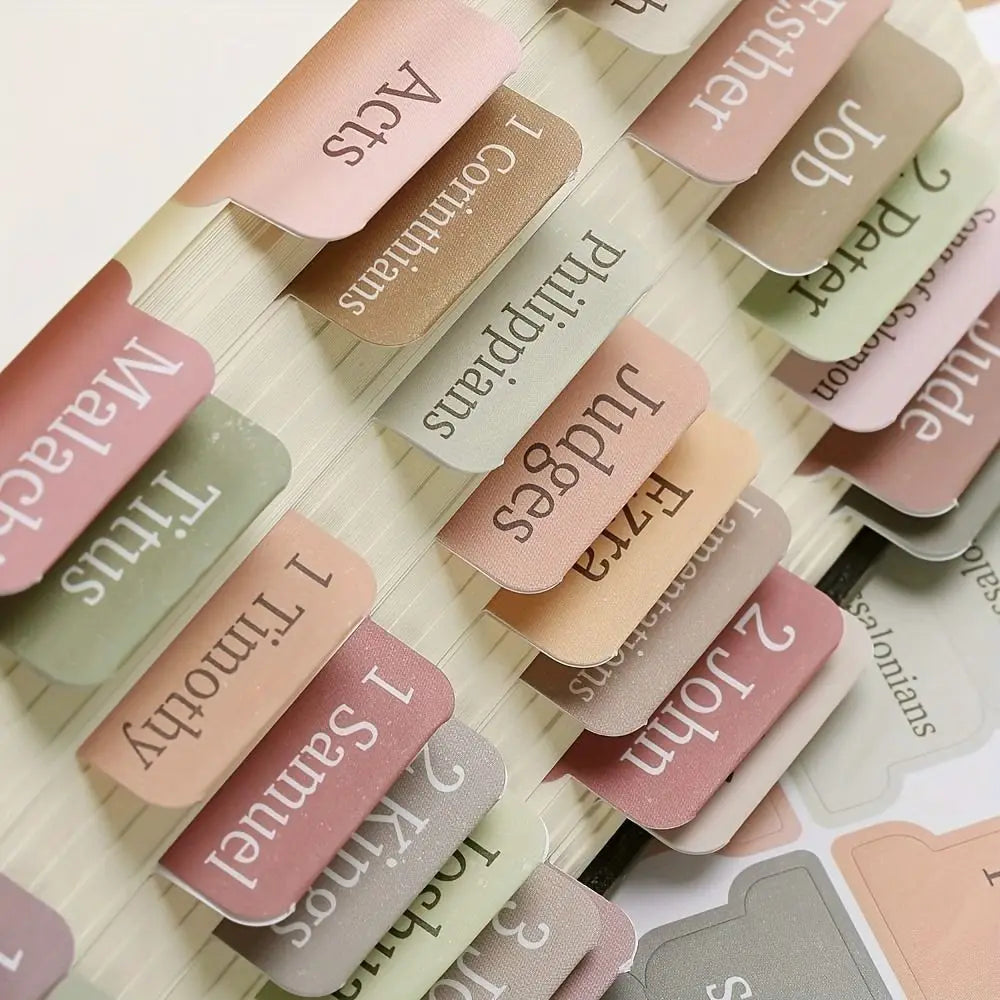 5 sheet/set Sticky Notes Bible Index Tabs Stickers